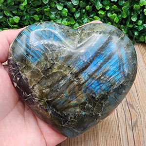 Flashy Labradorite Heart (1.65lbs)