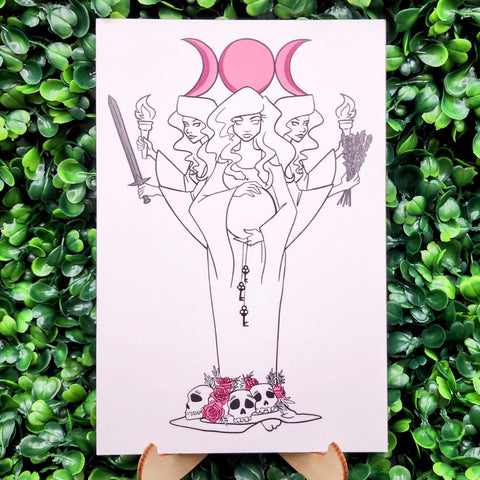 Hekate of Rebirth Altar Card Print (4x6 inches)