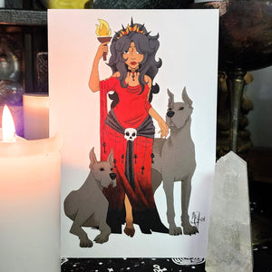 Hekate - Art of the Goddess Series 1 - Altar Card Print (4x6 inches)
