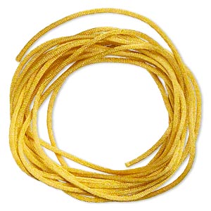 Golden Yellow Satin Cording - 1.5mm Width - 1 yard