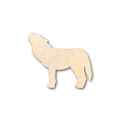 Laser-Cut Wood Wolf
