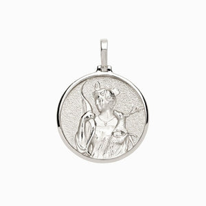 Handmade Artemis Coin Pendant - Sterling Silver