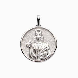 Handmade Persephone Coin Pendant - Sterling Silver
