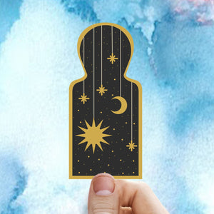 Galaxy Keyhole Vinyl Sticker