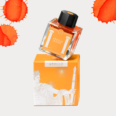 Apollo Orange Fountain Pen Ink - Laban - 50ml bottle