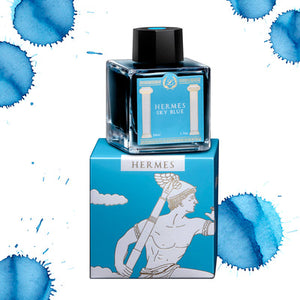 Hermes Sky Blue Fountain Pen Ink - Laban - 50ml bottle