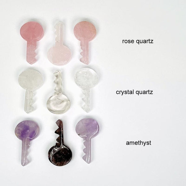 Quartz Stone Key (Multiple Stones Available)