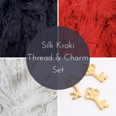 Silk Kroki Thread & Key Charm Set
