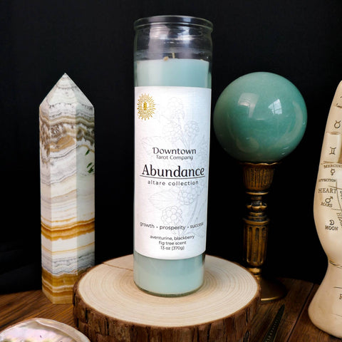 Abundance Altar Candle - 16 oz / 100 Hour Burn Time