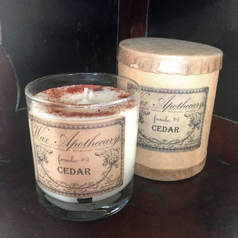 Cedar 7oz Botanical Candle - Wax Apothecary Candles