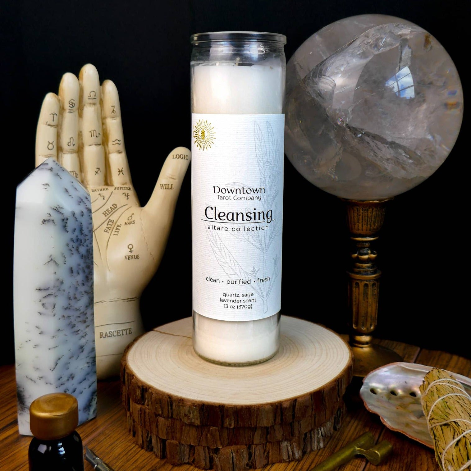 Cleansing Altar Candle - 16 oz / 100 Hour Burn Time