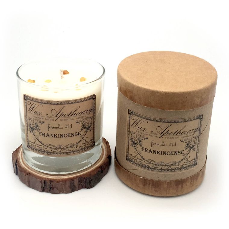 Frankincense 7oz Botanical Candle - Wax Apothecary Candles