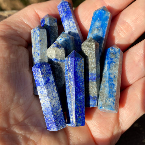 Lapis Lazuli Hand-Cut Single Termination Points / Mini-Towers