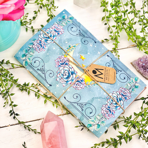 Handmade Teal Blue Moon Witchy Journal (Nomad Moon Magic)