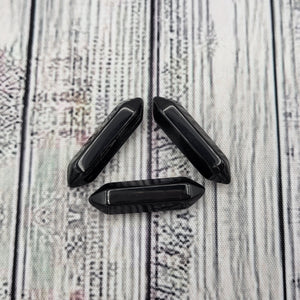 Black Obsidian Double Terminated Points - Set of 3