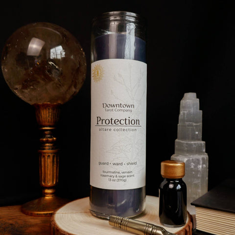 Protection Altar Candle - 16 oz / 100 Hour Burn Time