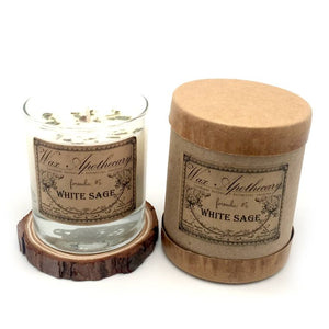 White Sage 7oz Botanical Candle - Wax Apothecary Candles