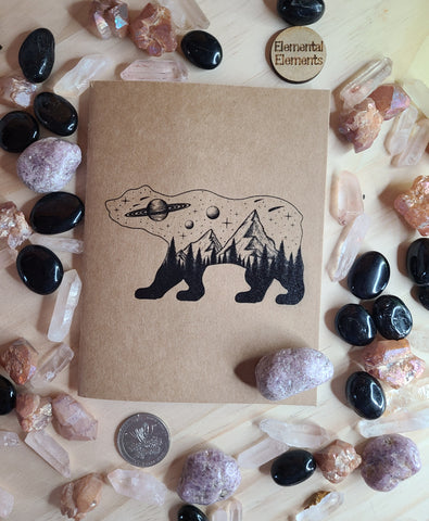 Celestial Bear Notebook - Elemental Elements Notebooks
