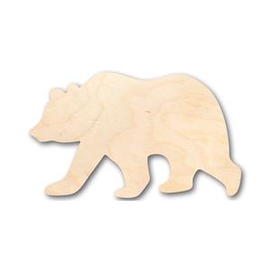 Laser-Cut Wood Bear