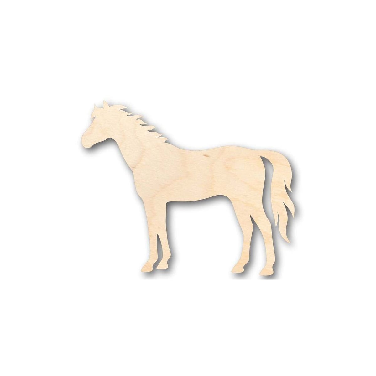 Laser-Cut Wood Horse